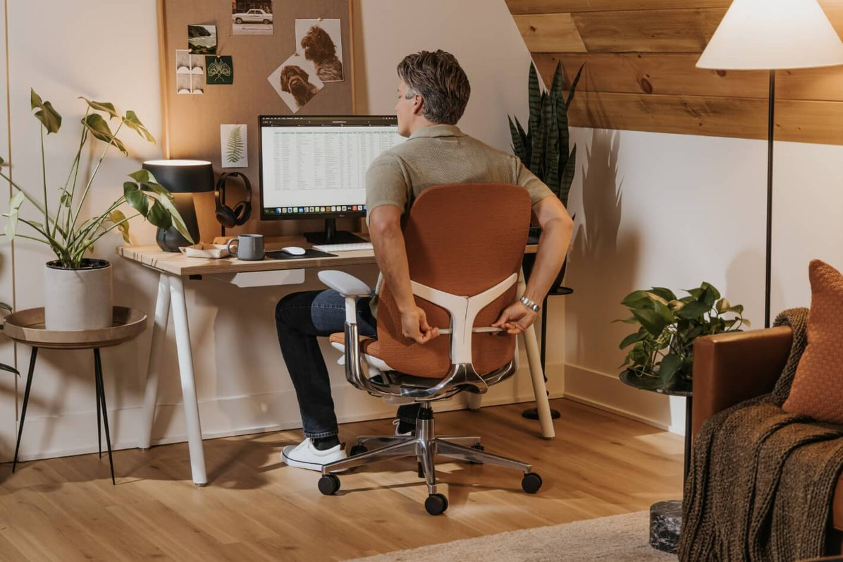 Zody Upholstered Office Chair in lifestyle shot